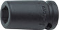 1/4" magnetische slagdop SW12mm 6-kant