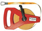 Landmeter 30mtr. bandbreedte 16mm, kunststof frame