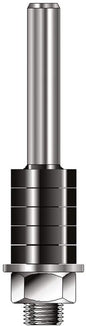 Freesspindel 6.35mm opname gat