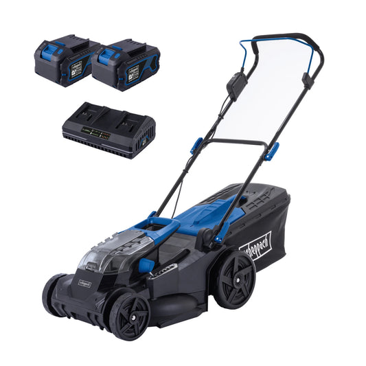 Scheppach Accu Grasmaaier BC-MP430-X - 43cm - incl. accu's en lader