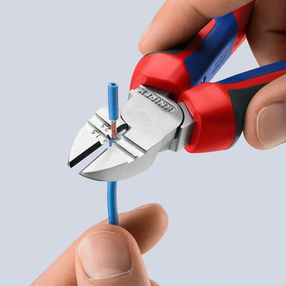 KNIPEX 14 25 160 Afstrip-zijsnijtang met comfortgrepen verchroomd 160 mm