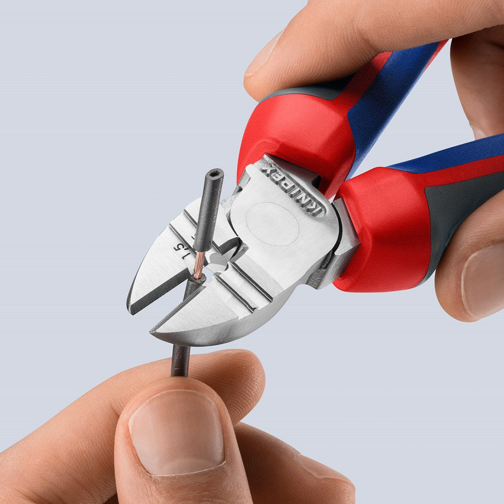 KNIPEX 14 25 160 Afstrip-zijsnijtang met comfortgrepen verchroomd 160 mm