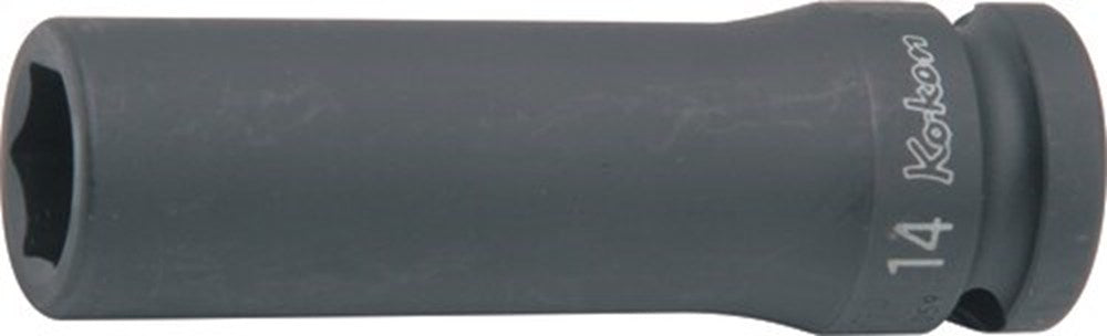 1/2" slagdop SW13mm 6-kant L=80mm