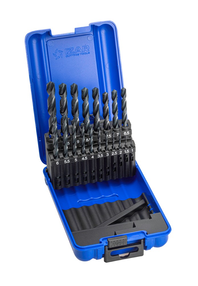 HSS-G borencassette 1-10mm Splitpoint, 130 graden tophoek