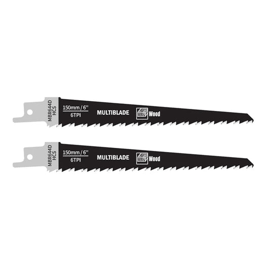 Multiblade Reciprozaagblad HCS MBR644D Hout 150mm (2 stuks)
