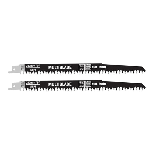 Multiblade Reciprozaagblad HCS MBR1021L Hout 240mm (2 stuks)