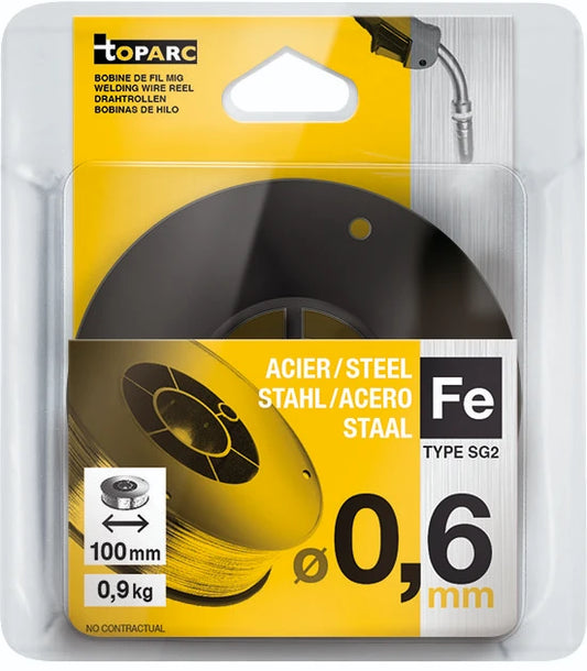 GYS Lasdraad staal G3SI1 Ø0,6 mm - draadspoel S100 (0,9KG)