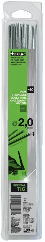 GYS Lastoevoeg TIG RVS 316L Ø2,0 x 330 mm (40 stuks)