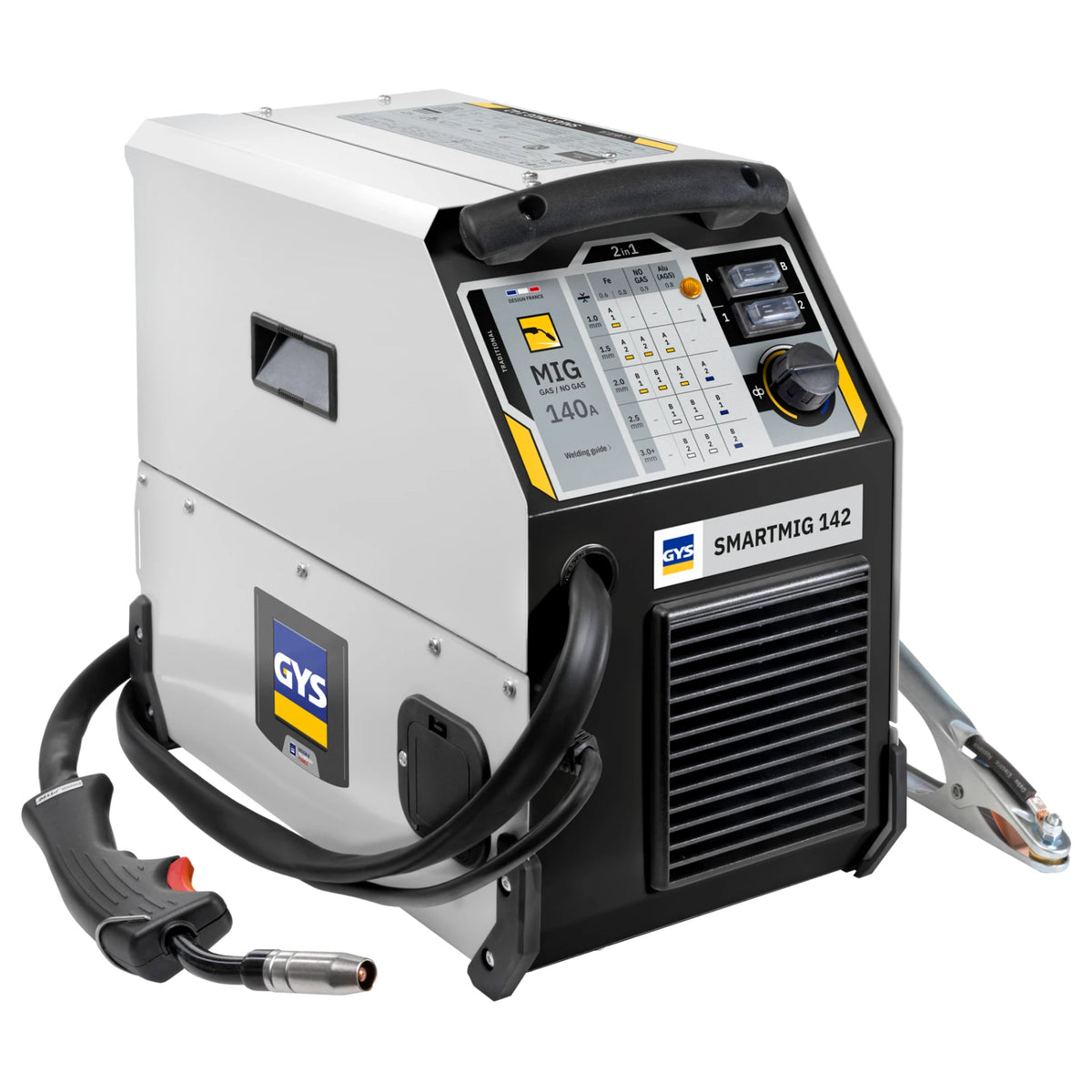 GYS Lasinverter SMARTMIG 142 MIG/MAG - inclusief accessoires