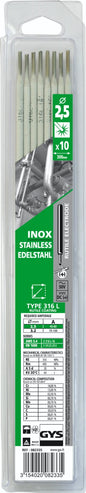 GYS Elektrodes RVS Ø2,5 mm (10 stuks)