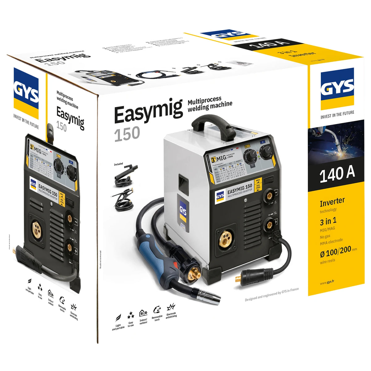GYS Lasapparaat EASYMIG 150 - inclusief accessoires