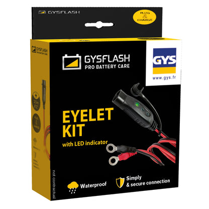 GYS Kabel met batterij en M6 oog GYSFLASH