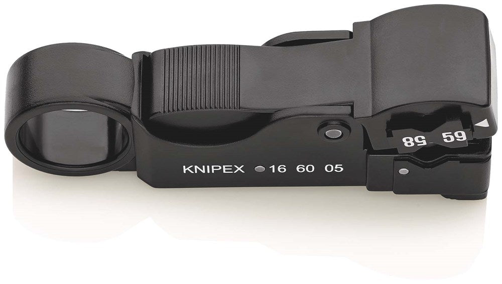 KNIPEX 16 60 05 SB Afstripgereedschap voor coax-kabel 105 mm