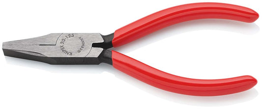 KNIPEX 20 01 125 Platbuigtang met kunststof bekleed zwart geatramenteerd 125 mm