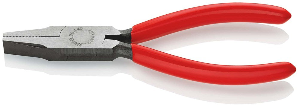 KNIPEX 20 01 140 Platbuigtang met kunststof bekleed zwart geatramenteerd 140 mm