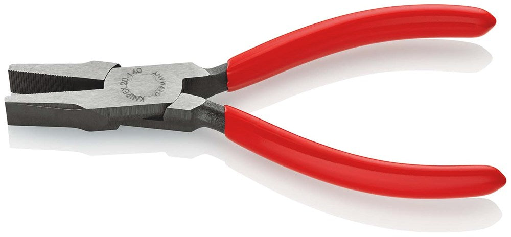 KNIPEX 20 01 140 Platbuigtang met kunststof bekleed zwart geatramenteerd 140 mm