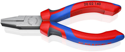 KNIPEX 20 02 140 Platbuigtang met comfortgrepen zwart geatramenteerd 140 mm