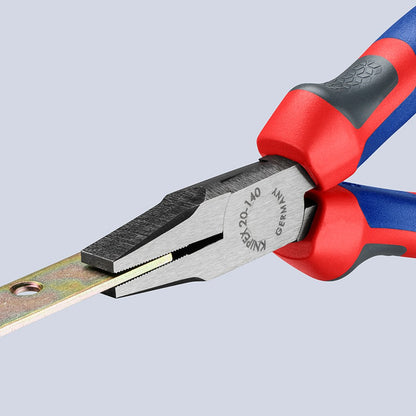 KNIPEX 20 02 140 Platbuigtang met comfortgrepen zwart geatramenteerd 140 mm