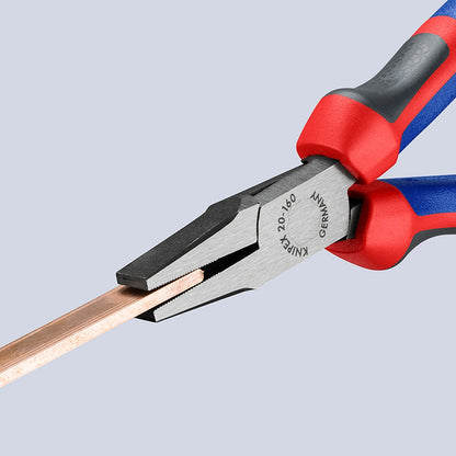 KNIPEX 20 02 160 Platbuigtang met comfortgrepen zwart geatramenteerd 160 mm