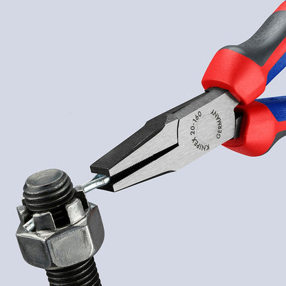 KNIPEX 20 02 160 Platbuigtang met comfortgrepen zwart geatramenteerd 160 mm