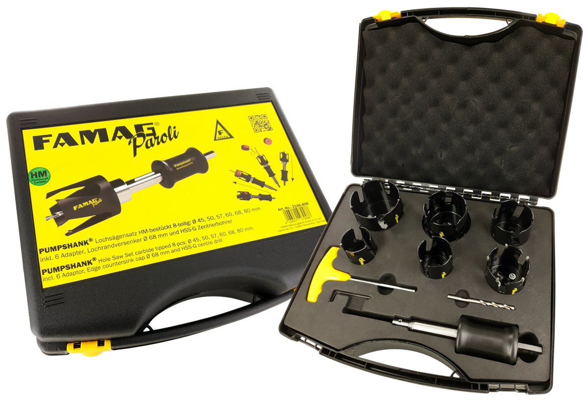 8-delige HM-PAROLI gatenzagenset 8-delig 45,50,57,60,68 en 80mm