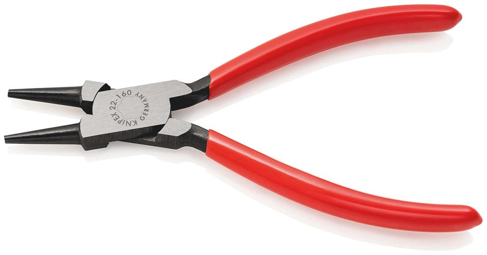 KNIPEX 22 01 160 Rondbuigtang met kunststof bekleed zwart geatramenteerd 160 mm