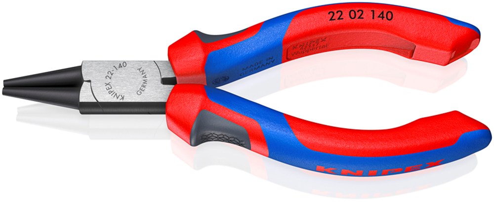 KNIPEX 22 02 140 Rondbuigtang met comfortgrepen zwart geatramenteerd 140 mm