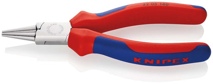 KNIPEX 22 05 140 Rondbuigtang met meer-componenten greep verchroomd 140 mm