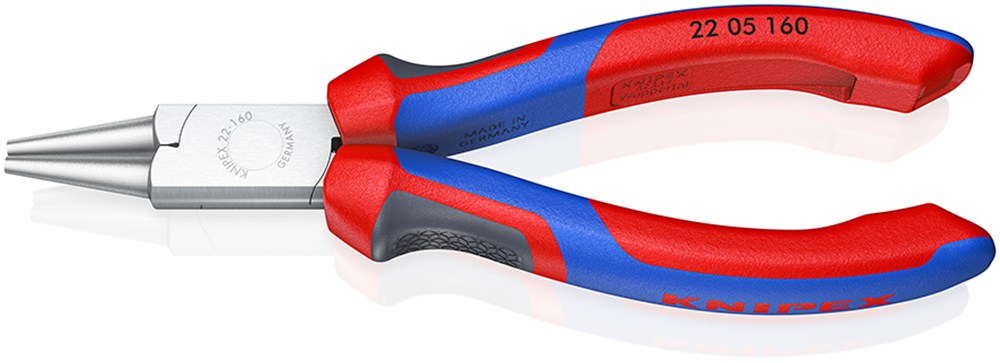 KNIPEX 22 05 160 Rondbuigtang met comfortgrepen verchroomd 160 mm