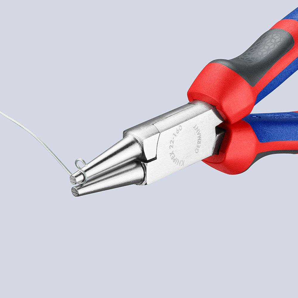 KNIPEX 22 05 160 Rondbuigtang met comfortgrepen verchroomd 160 mm