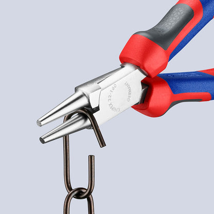 KNIPEX 22 05 160 Rondbuigtang met comfortgrepen verchroomd 160 mm