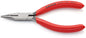 KNIPEX 25 01 125 Platspitse tang met zijsnijder (radiotang) met kunststof bekleed zwart geatramentee
