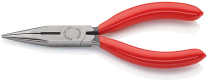 KNIPEX 25 01 140 Platspitse tang met zijsnijder (radiotang) met kunststof bekleed zwart geatramentee