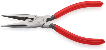 KNIPEX 25 01 160 Platspitse tang met zijsnijder (radiotang) met kunststof bekleed zwart geatramentee