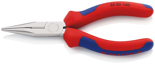 KNIPEX 25 05 140 Platspitse tang met zijsnijder (radiotang) met meer-componenten greep verchroomd 14