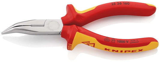KNIPEX 25 26 160 Platspitse tang met zijsnijder (radiotang) geïsoleerd met meer-componentengrepen, V