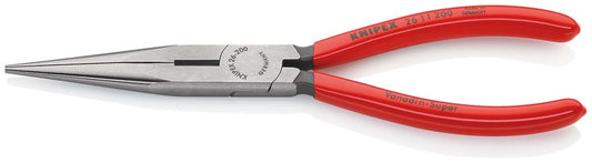 KNIPEX 26 11 200 Platspitse tang met zijsnijder (telefoontang) met kunststof bekleed zwart geatramen