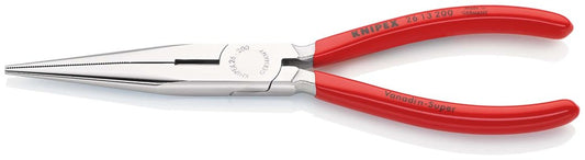 KNIPEX 26 13 200 Platspitse tang met zijsnijder (telefoontang) met kunststof bekleed verchroomd 200