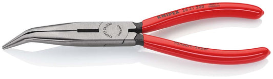 KNIPEX 26 21 200 Platspitse tang met zijsnijder (telefoontang) met kunststof bekleed zwart geatramen