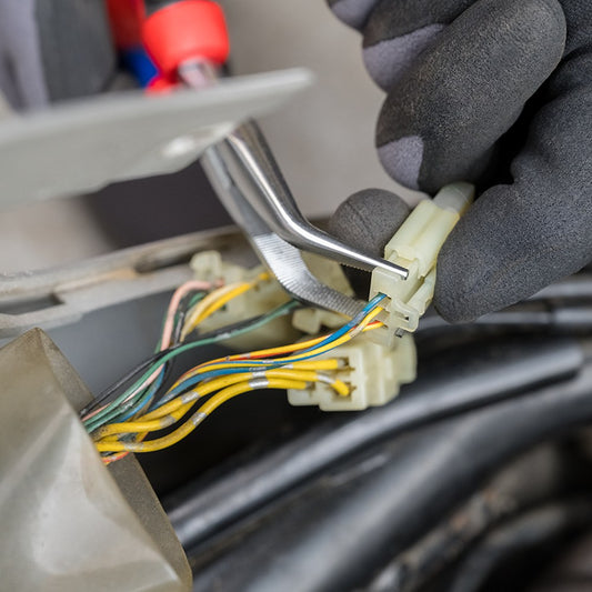 KNIPEX 26 25 200 Platspitse tang met zijsnijder (telefoontang) met comfortgrepen verchroomd 200 mm