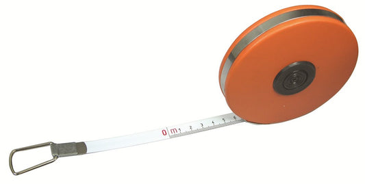 Landmeter 10mtr. 13mm stalen band/frame