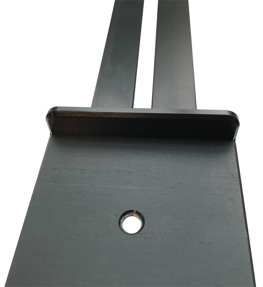 Afschrijfliniaal 800mm gehard aluminium met extra grote aanslaghaak
