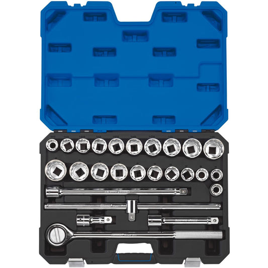 3/4” Doppenset INCH + metrisch, 26dlg
