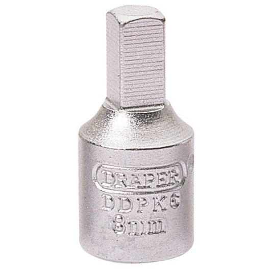 3/8" Carterplugdop 8mm, vierkant uitwendig