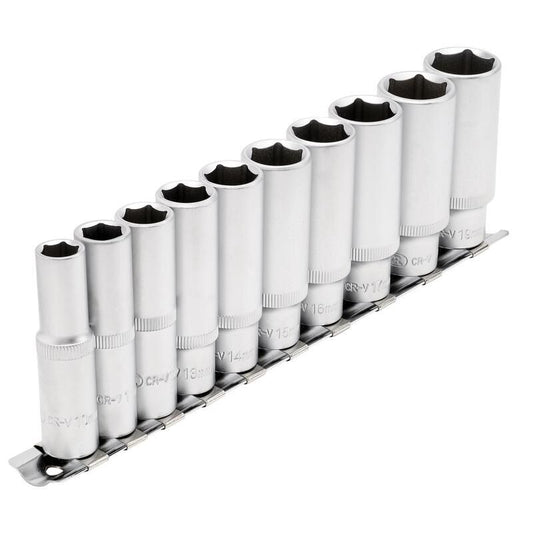 3/8" Doppenrail lang, 10dlg