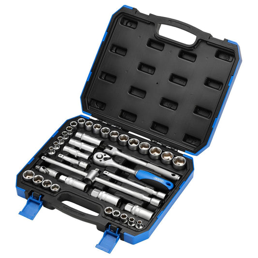 3/8" Doppenset INCH + metrisch, 39dlg