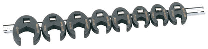 3/8" Kraaienpootsleutels open, 8dlg