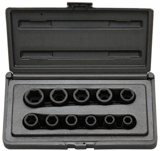 3/8" Krachtdoppenset, 11dlg