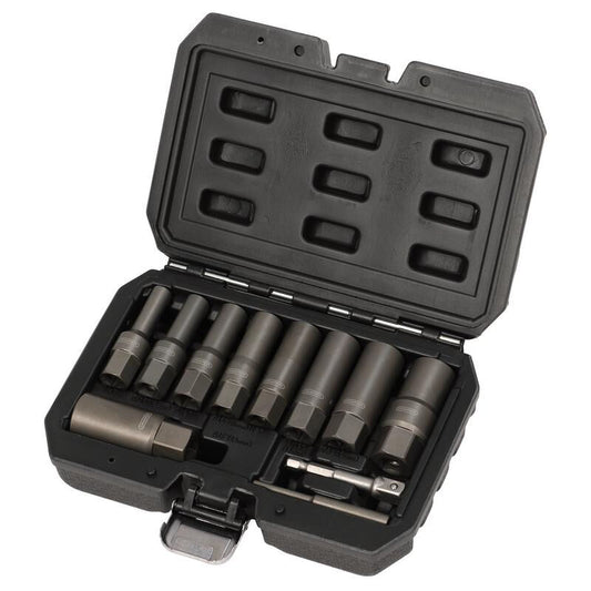 3/8" Spiraaldoppenset, 11dlg