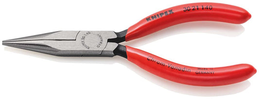 KNIPEX 30 21 140 Langbektang met kunststof bekleed zwart geatramenteerd 140 mm